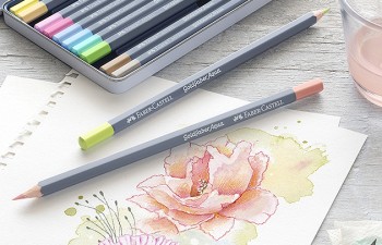 Belleza suave: lápices acuarelables en tonos pastel de Faber-Castell