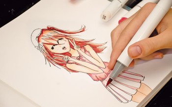Alcohol based sketch drawing markers. Brush and chisel double ended for illustrators and graphic designers.