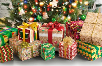 Papel de regalo para una Navidad eco-friendly
