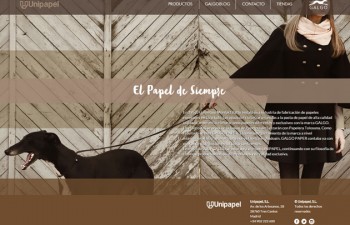 Unipapel se reinventa y presenta la nueva página web del grupo y la de su marca premium Galgo