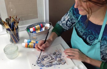 Crear arte en casa con las pinturas acrílicas de Molin